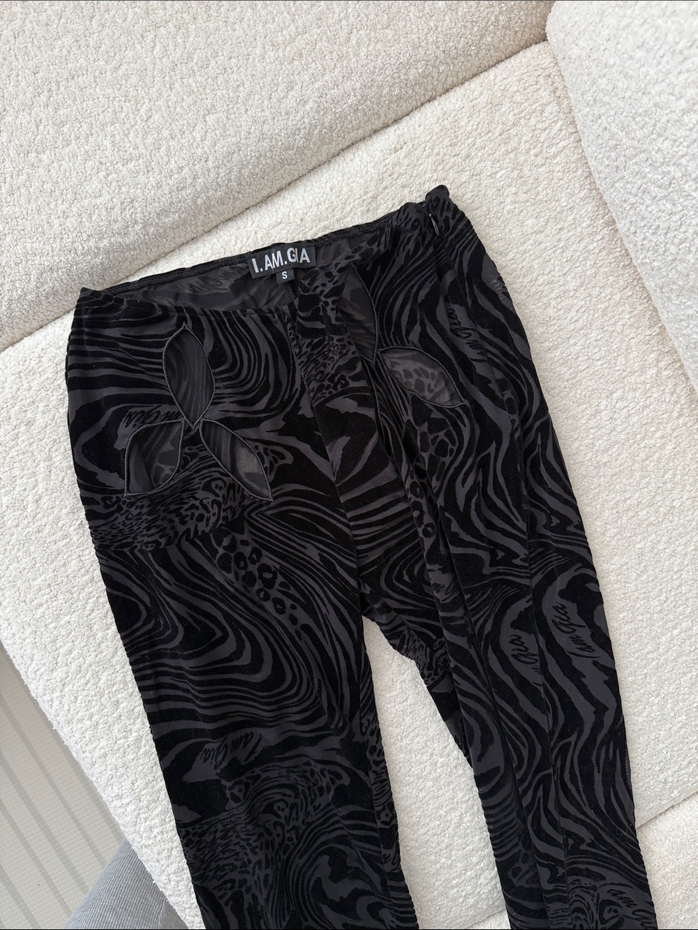 I.AM.GIA Black Patterned Men’s Joggers